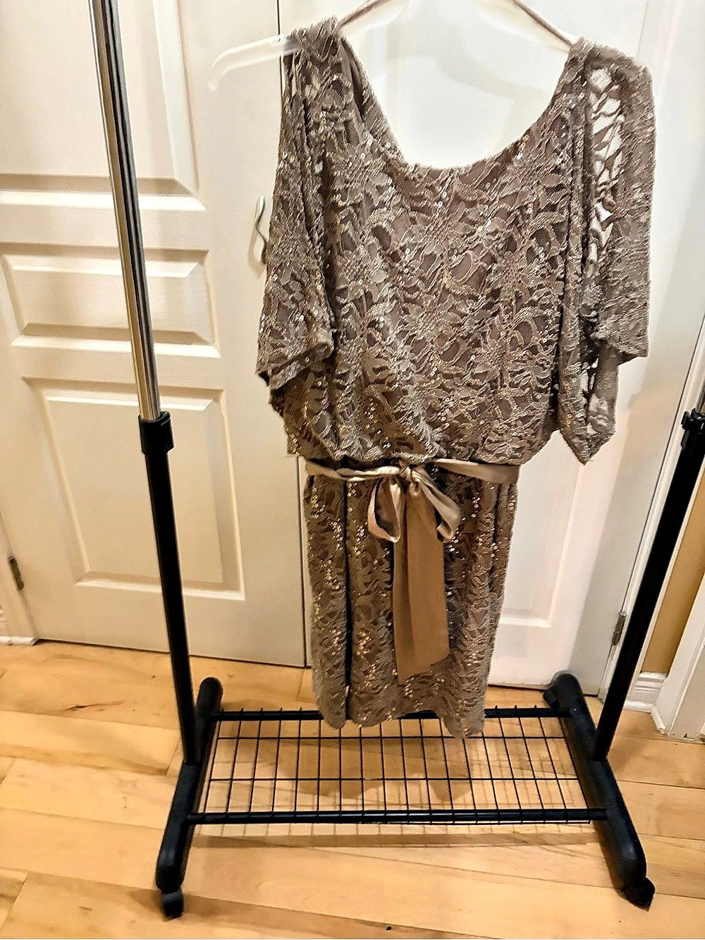 KASPER Lace Jumpsuit in Brown Like New